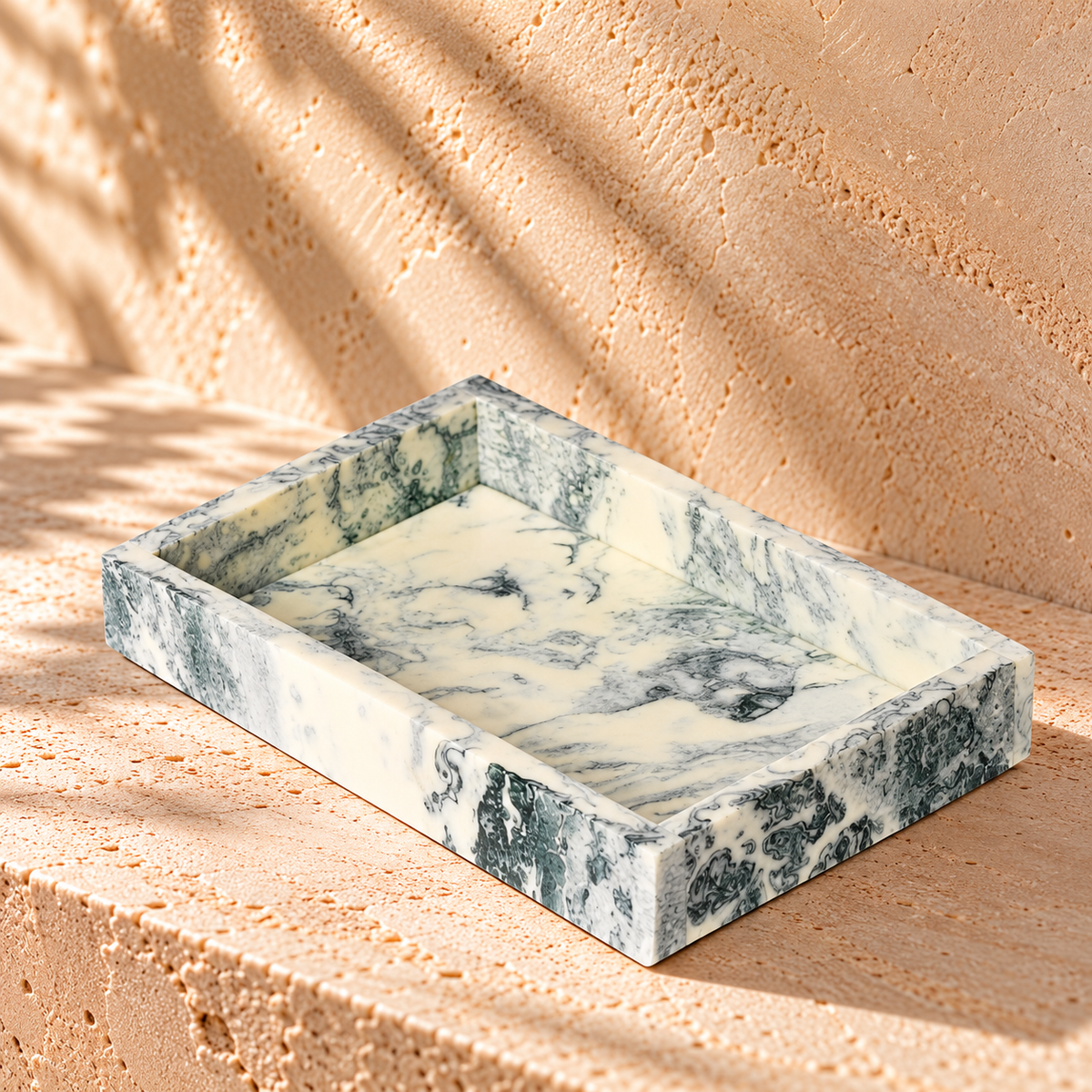 Mist Tray - Emerald Off-white
