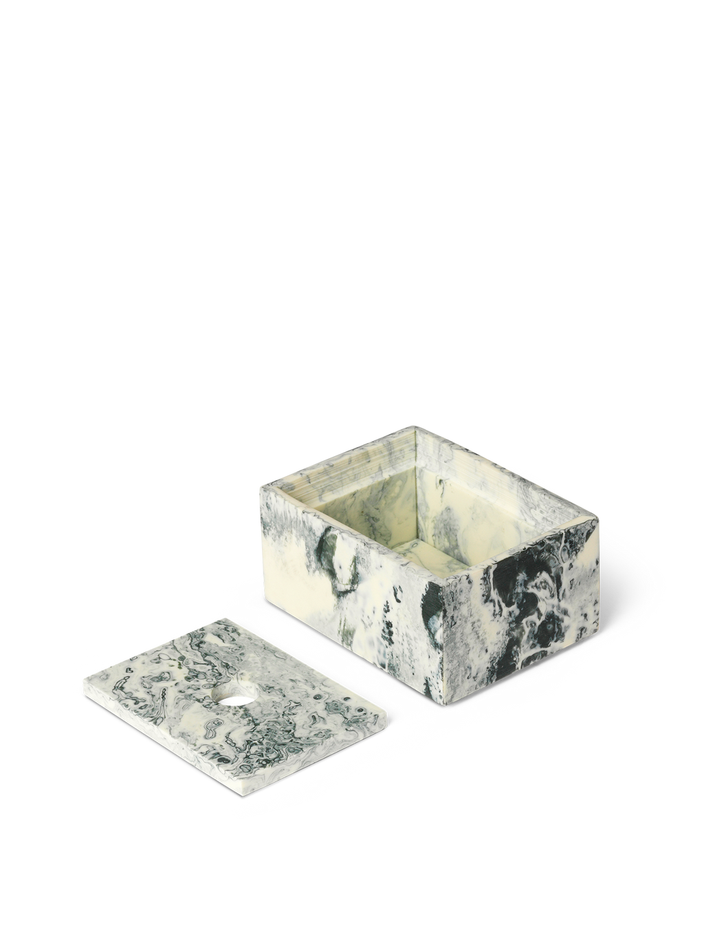 Mist Box - Emerald Off-white