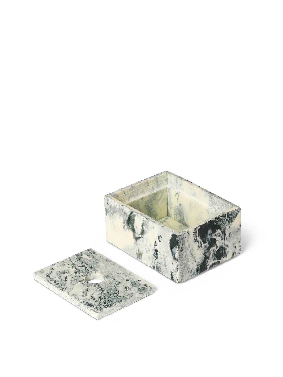 Mist Box - Emerald Off-white