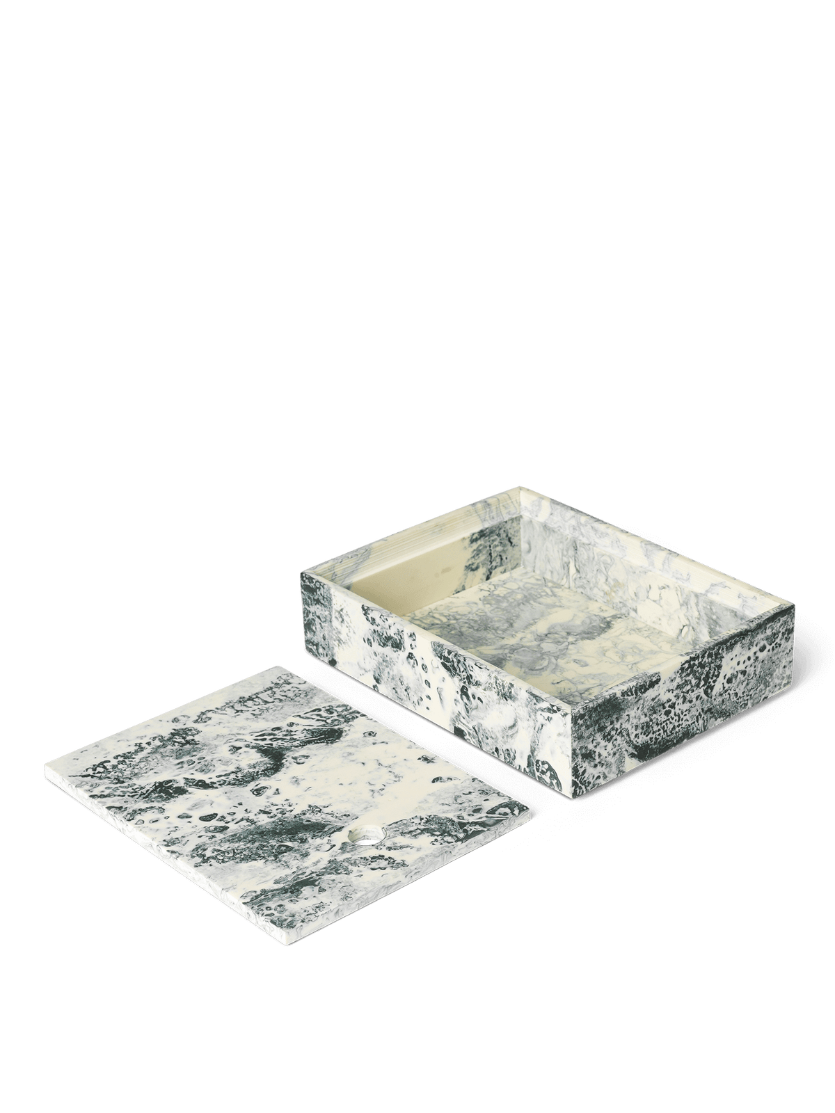 Mist Box - Emerald Off-white