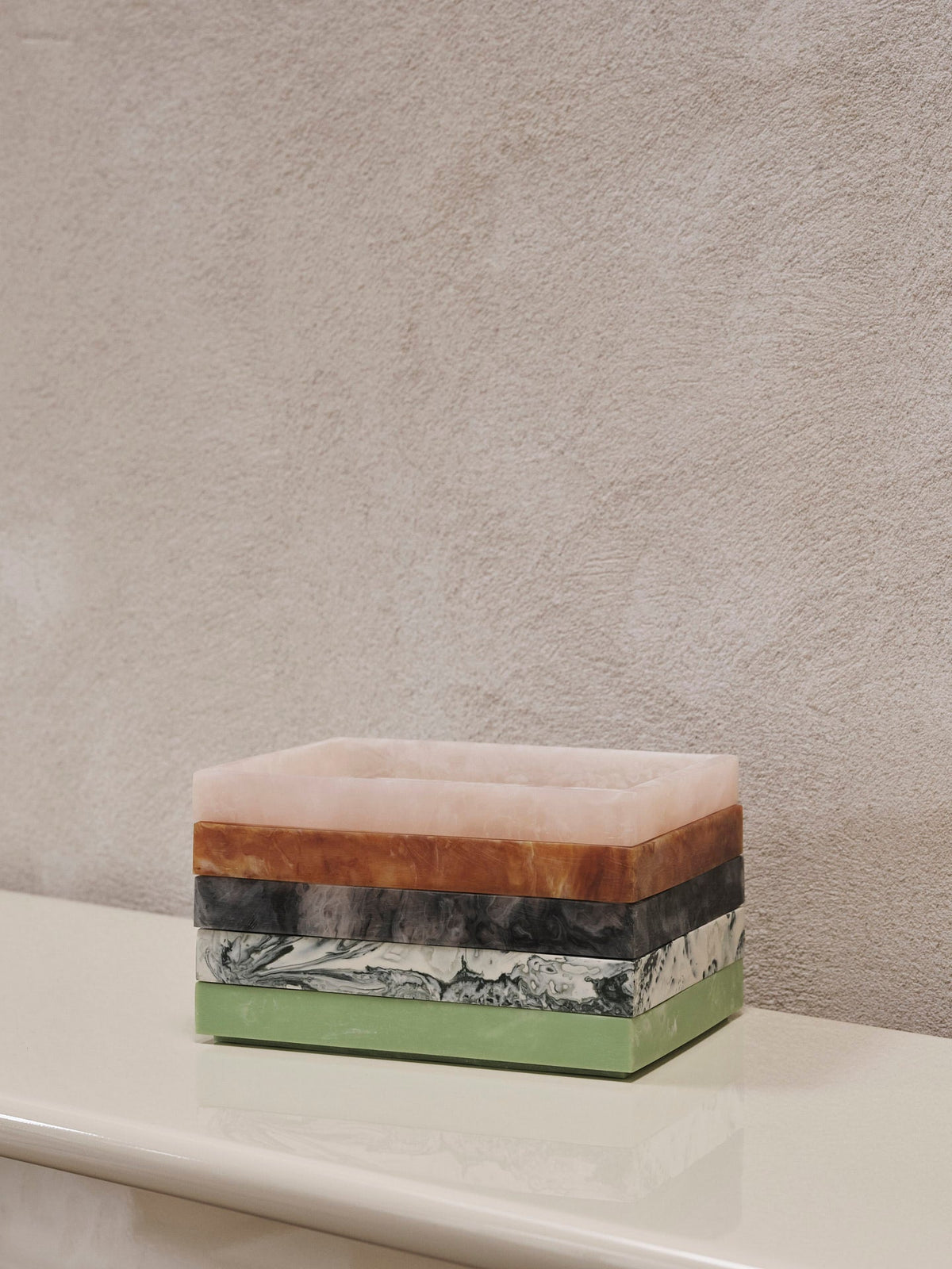 Mist Tray - Emerald Off-white