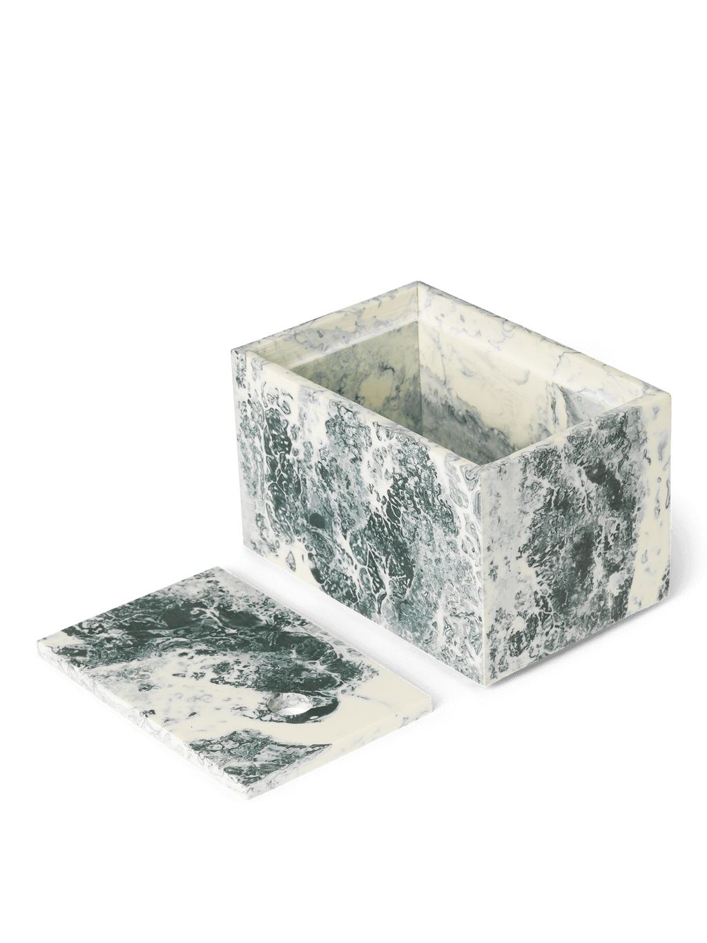 Mist Box - Emerald Off-white