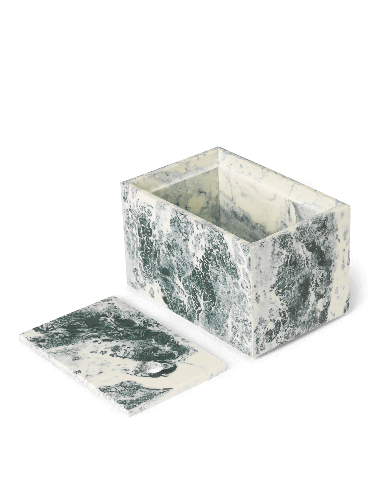 Mist Box - Emerald Off-white